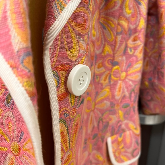 Walter Baker Brocade Daisy Coat Blazer Jacket - Picture 5 of 12